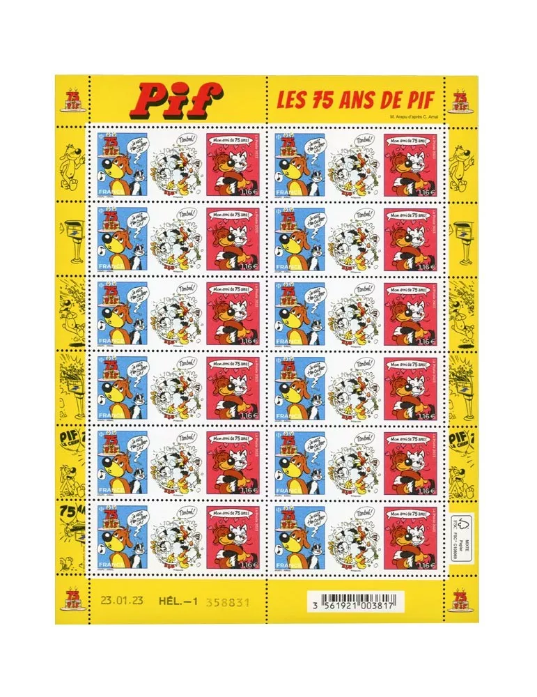 n° F94 - Timbre France Feuillets de France (n° 5664)