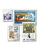 MONDE ENTIER : pochette de 10000 timbres (Oblitérés)