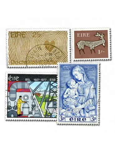 IRLANDE : pochette de 200 timbres (Oblitérés)