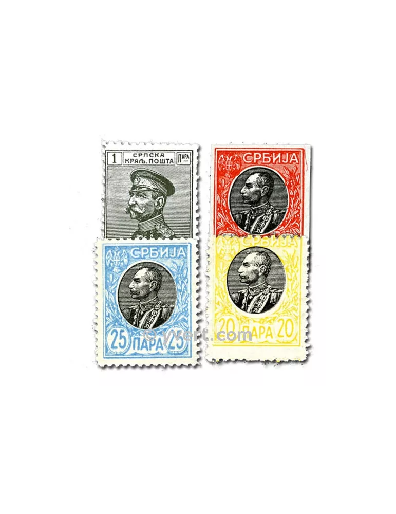 SERBIE : pochette de 50 timbres (Oblitérés)