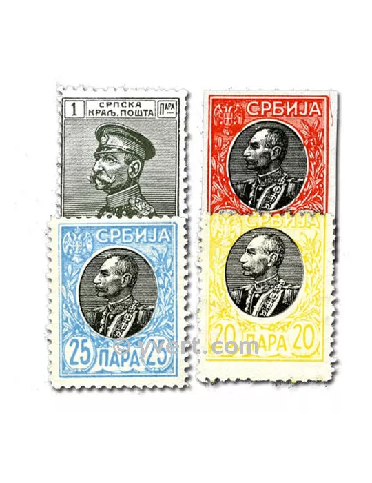 SERBIE : pochette de 50 timbres (Oblitérés)