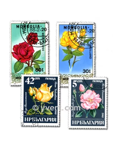 FLORE : pochette de 500 timbres (Oblitérés)