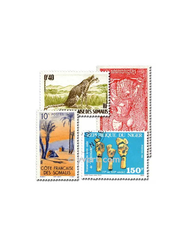 COMMUNAUTE FRANCAISE : pochette de 5000 timbres (Oblitérés)
