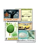 ST VINCENT DE GRENADINES : pochette de 100 timbres (Oblitérés)