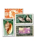 NOUVELLE CALEDONIE : pochette de 50 timbres (Oblitérés)