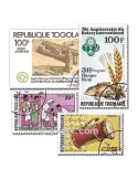 TOGO : pochette de 200 timbres (Oblitérés)