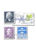 DANEMARK : pochette de 400 timbres (Oblitérés)