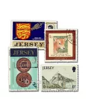 JERSEY : pochette de 100 timbres (Oblitérés)