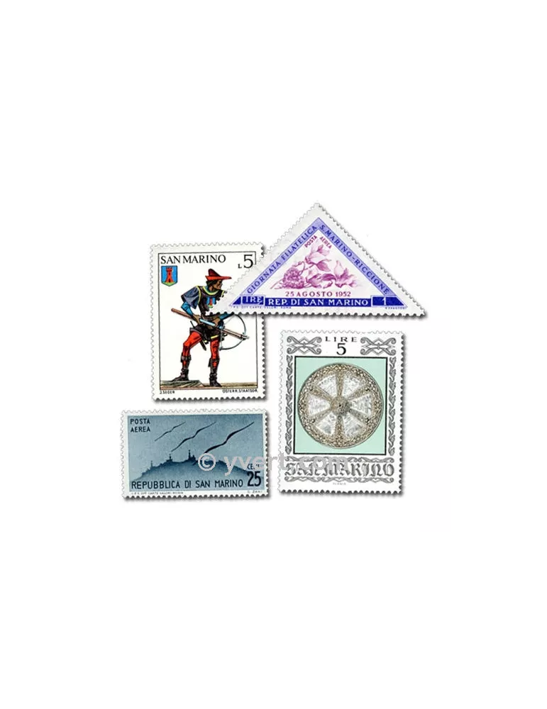 ST MARIN : pochette de 50 timbres (Oblitérés)
