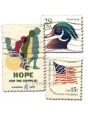 ETATS-UNIS : pochette de 300 timbres (Oblitérés)