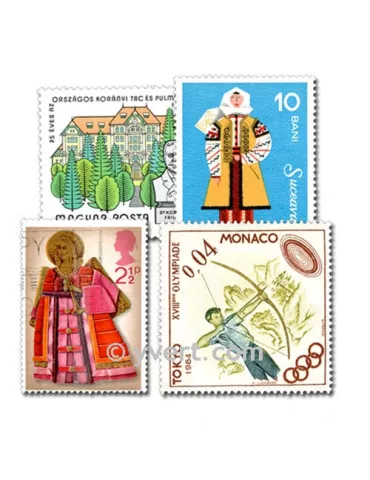 EUROPE : pochette de 5000 timbres (Oblitérés)