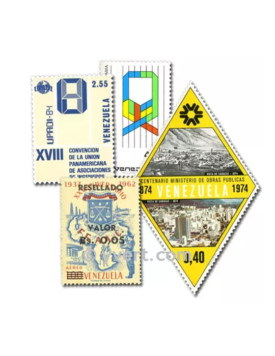 VENEZUELA : pochette de 50 timbres (Oblitérés)
