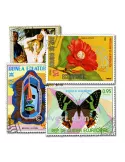 GUINEE EQUATORIALE : pochette de 100 timbres (Oblitérés)