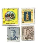 IRAK : pochette de 100 timbres (Oblitérés)