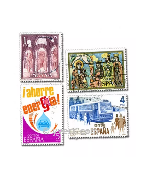 ESPAGNE : pochette de 500 timbres (Oblitérés)