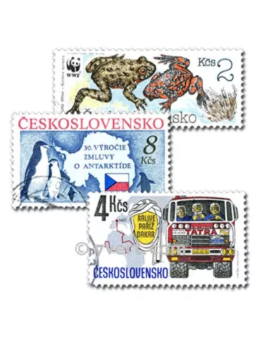 TCHECOSLOVAQUIE : pochette de 300 timbres (Oblitérés)