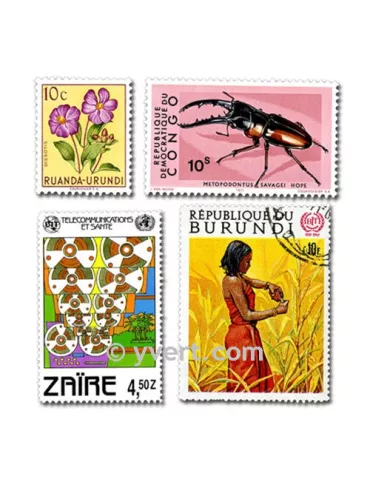 POSS. BELGES : pochette de 300 timbres (Oblitérés)