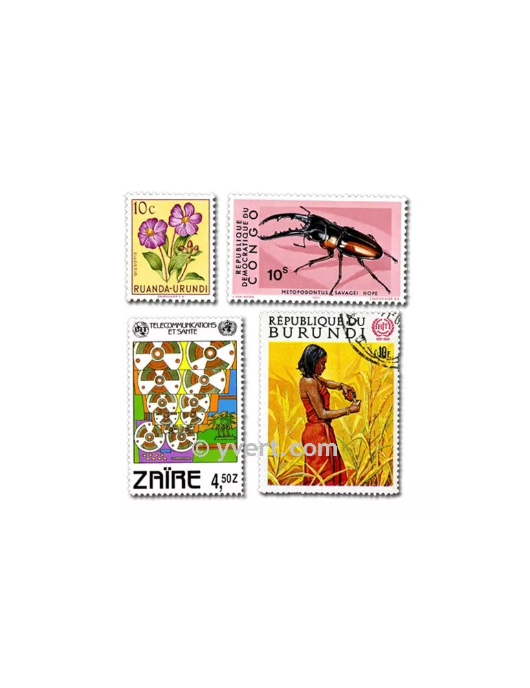 POSS. BELGES : pochette de 300 timbres (Oblitérés)