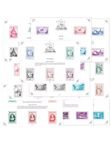 Blocs PATRIMOINE DE FRANCE EN TIMBRES (2023)