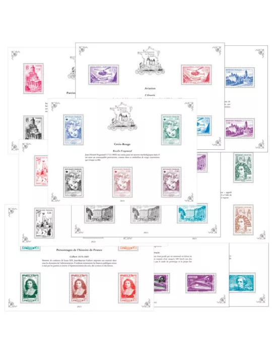 Blocs PATRIMOINE DE FRANCE EN TIMBRES (2023)