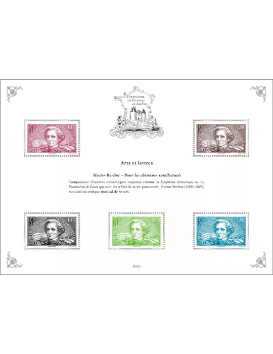 Blocs PATRIMOINE DE FRANCE EN TIMBRES (2023)