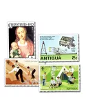 ANTIGUA ET BARBUDA : pochette de 50 timbres (Oblitérés)