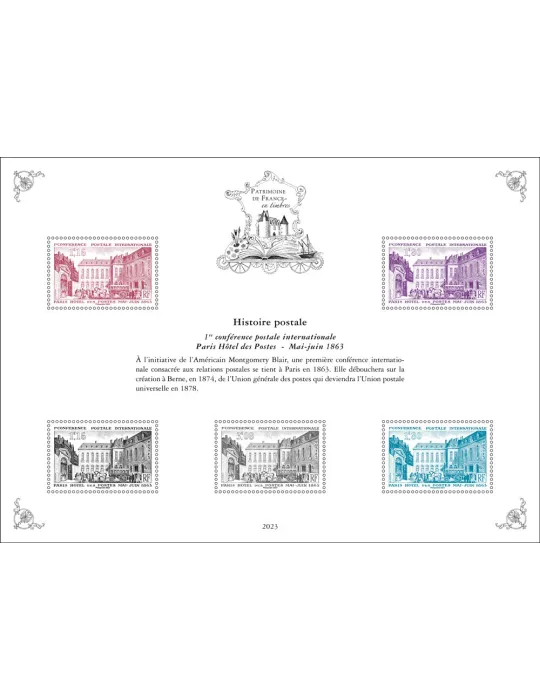 Blocs PATRIMOINE DE FRANCE EN TIMBRES (2023)