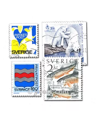 SUEDE : pochette de 400 timbres (Oblitérés)