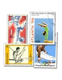 GYMNASTIQUE : pochette de 50 timbres (Oblitérés)