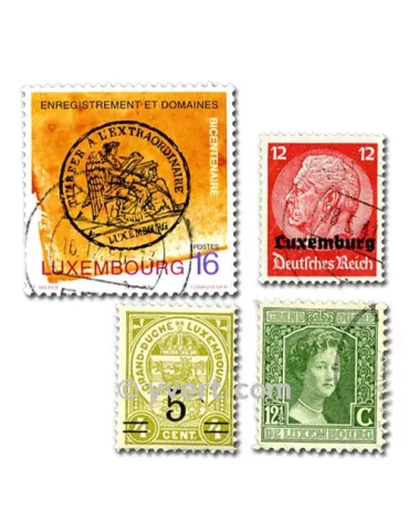 LUXEMBOURG : pochette de 500 timbres (Oblitérés)