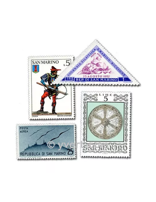 ST MARIN : pochette de 100 timbres (Oblitérés)