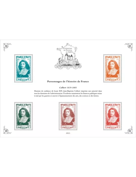 Blocs PATRIMOINE DE FRANCE EN TIMBRES (2023)
