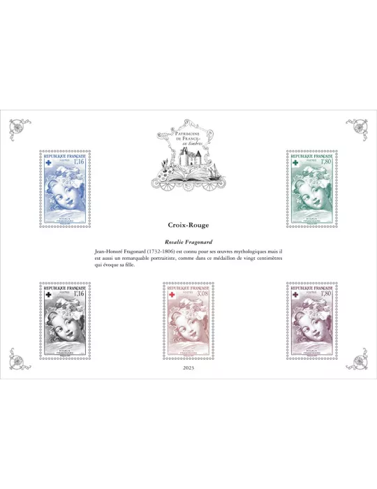 Blocs PATRIMOINE DE FRANCE EN TIMBRES (2023)