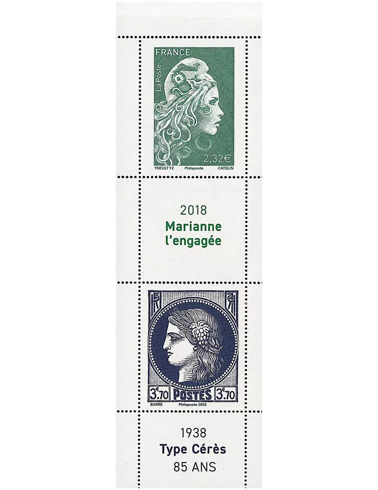 n° 1532 (n° 5736/5738) - Timbre France Carnets Divers (Marianne l'Engagée et type Cérès 1938)