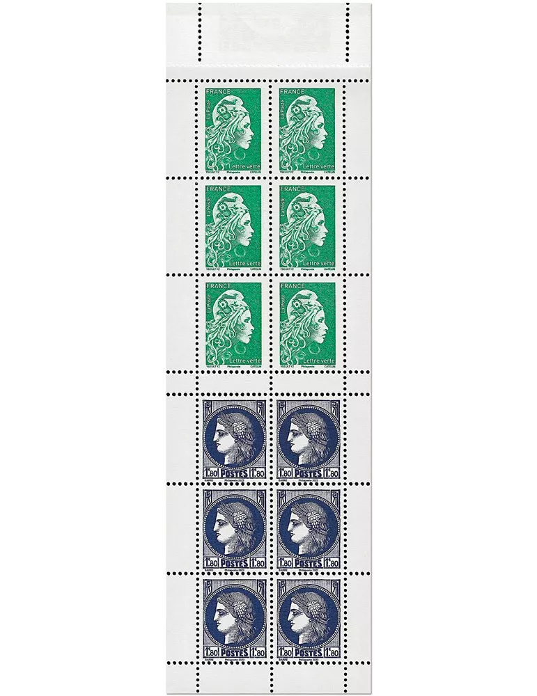 n° 1532 (n° 5736/5738) - Timbre France Carnets Divers (Marianne l'Engagée et type Cérès 1938)