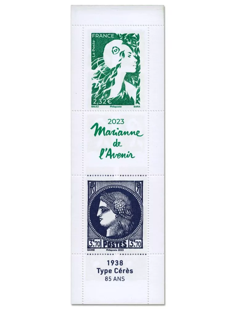 n° 1533 (n° 5739/5741) - Timbre France Carnets Divers (Marianne de l'Avenir - Type Marianne de Balez)