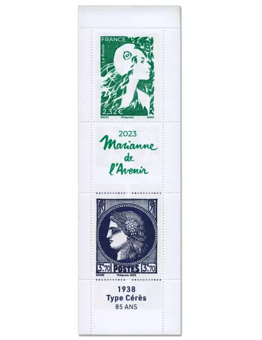 n° 1533 (n° 5739/5741) - Timbre France Carnets Divers (Marianne de l'Avenir - Type Marianne de Balez)