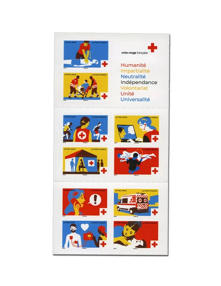n° 2067 - Timbre France Carnets Croix-Rouge (2023) (BC2266)