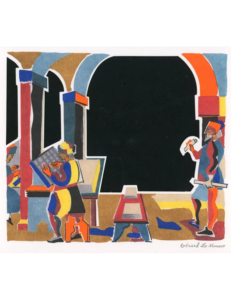 FRANCE : DIORAMA (NAISSANCE DE L´IMPRIMERIE)