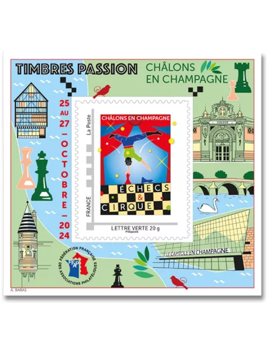 n° 24 - Timbre France FFAP