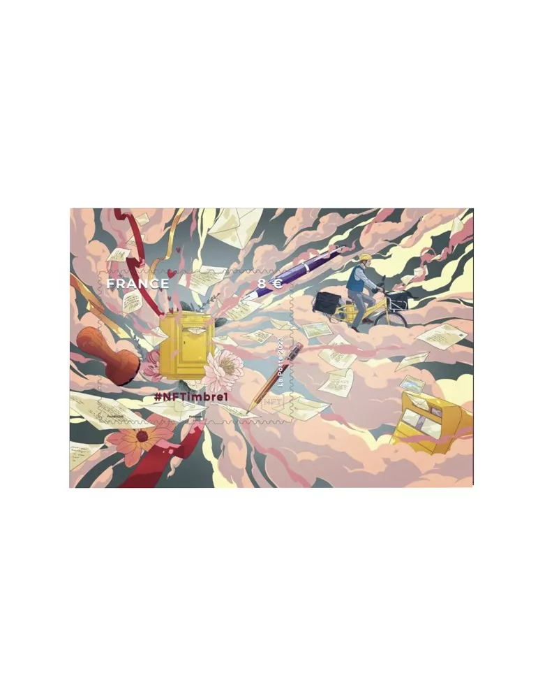 n°1 - Timbre FRANCE Timbres Crypto