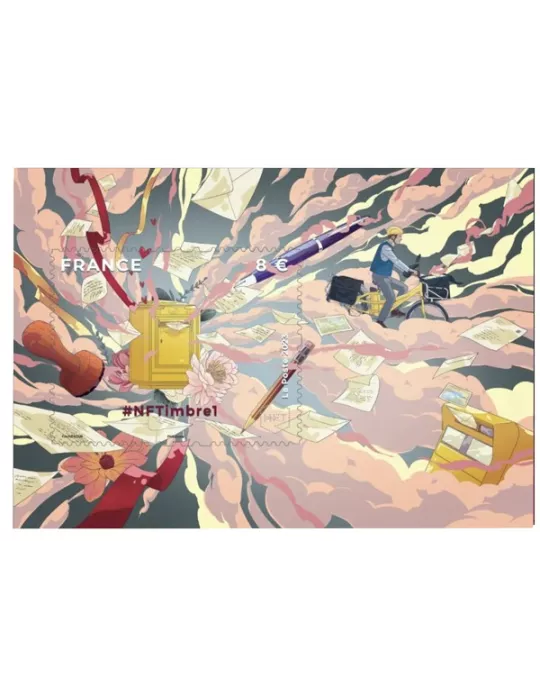 n°1 - Timbre FRANCE Timbres Crypto