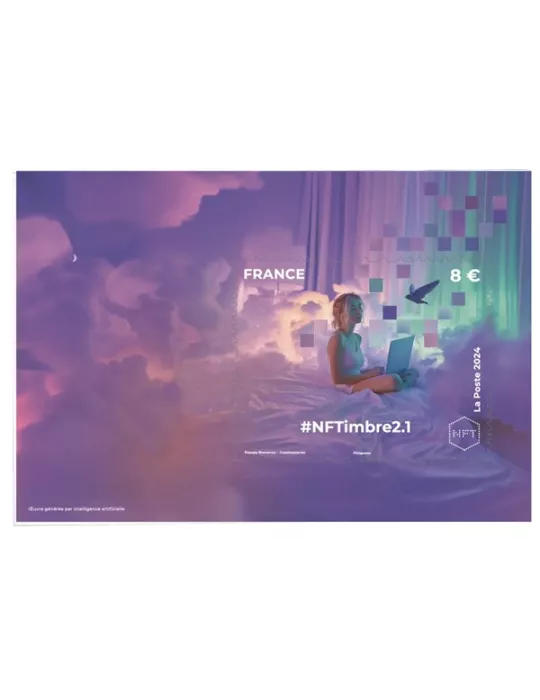 n°2-1 - Timbre FRANCE Timbres Crypto