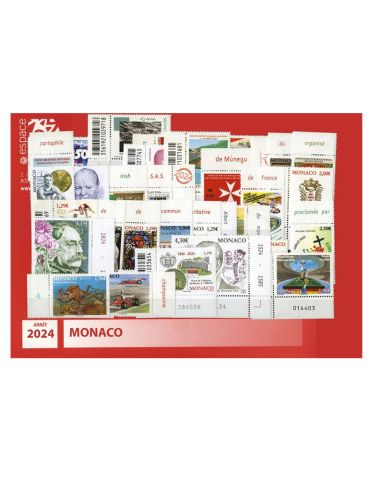n° 3412/F3469 - Timbre Monaco Année complète (2024) 2