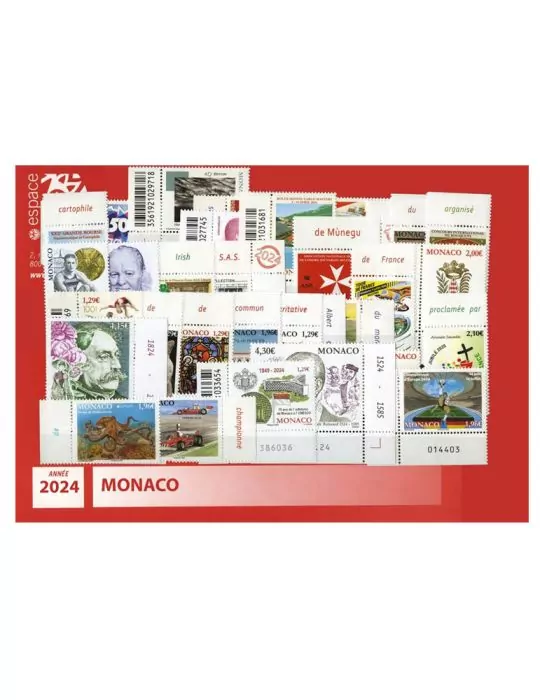 n° 3412/F3469 - Timbre Monaco Année complète (2024)