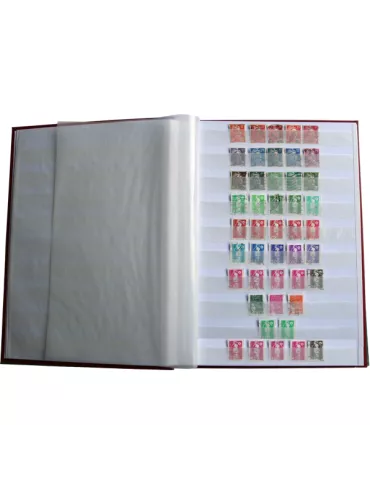 PERFECTA : Classeur fixe pour timbres (Grand modèle-Pages Blanches-64p.) 2