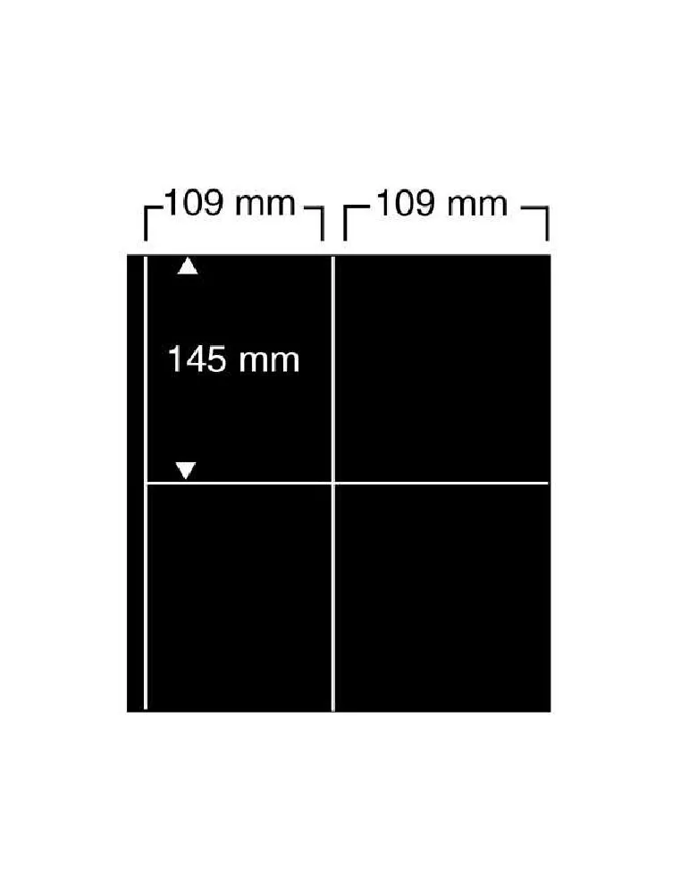 FEUILLES COMPACT A4 (8 POCHES : CARTES A JOUER) - SAFE® (x10)