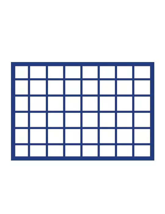 PLATEAU MALETTE DIAMANT (48 CASES CARREES : 33mm ) - SAFE®