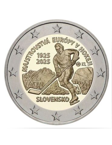 2 EURO COMMEMORATIVE 2025 : SLOVAQUIE (Hockey sur glace)