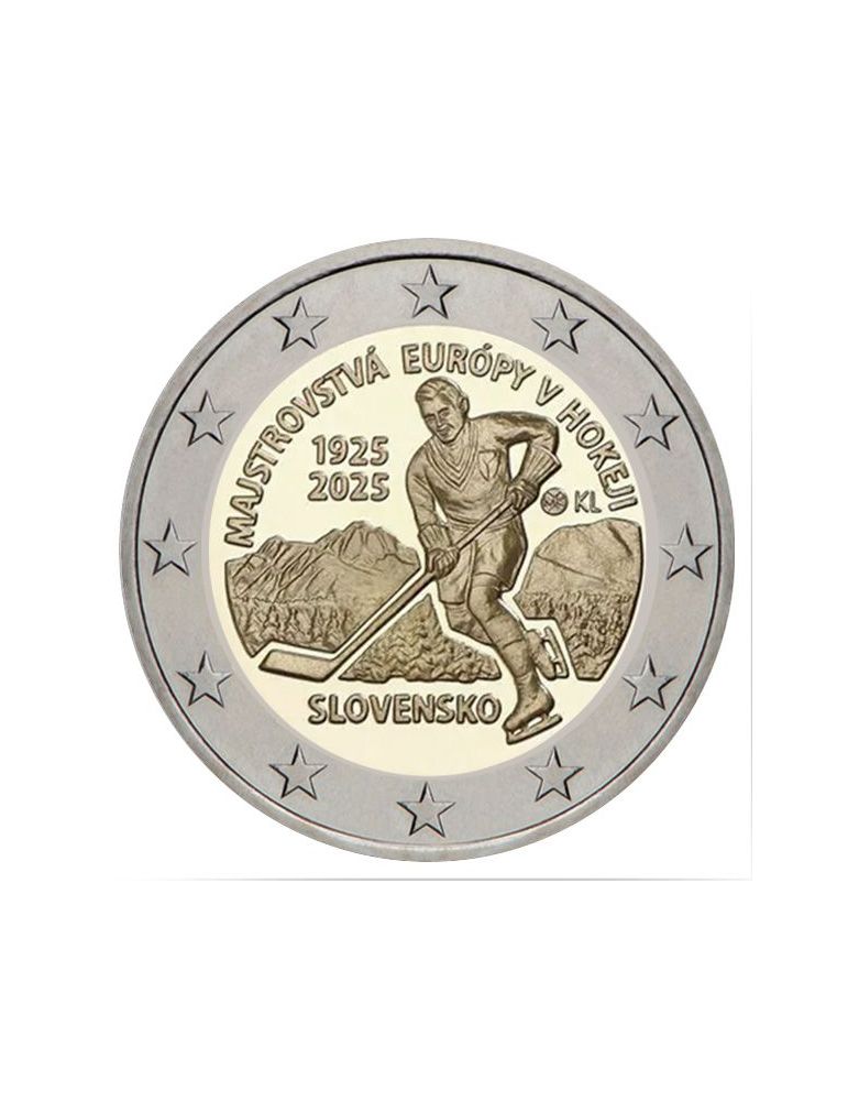 2 EURO COMMEMORATIVE 2025 : SLOVAQUIE (Hockey sur glace)